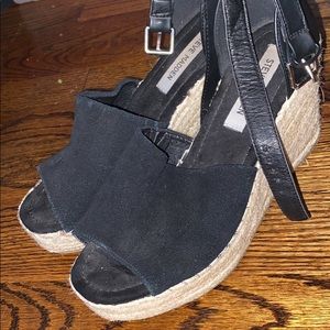 Black Steve Madden Wedges
